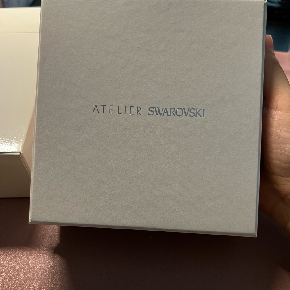 Atelier Swarovski bracelet, earrings, and necklace set empty box